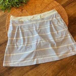Light Blue & White Striped Women’s Active Skort